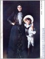 大卫夫人与其子肖像（1890）