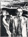 绑着自己读书的人
