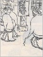 孔子师生逛市场